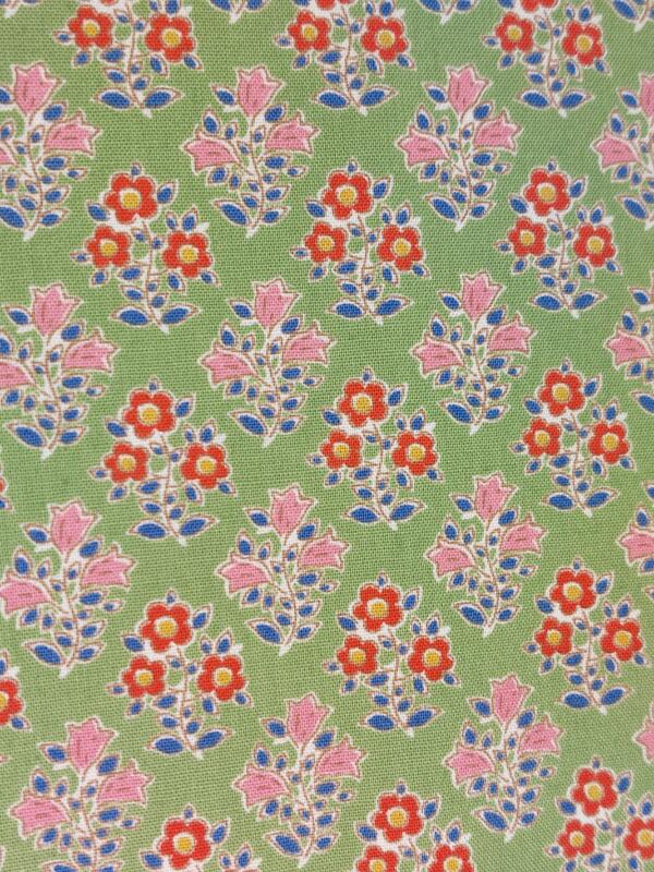 Tela Tilda-Jubilee Farm Flowers Green